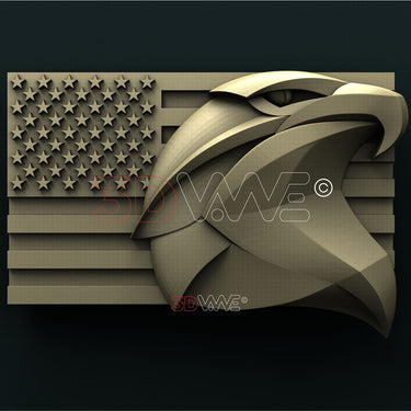AMERICAN EAGLE 3D STL 3DWave